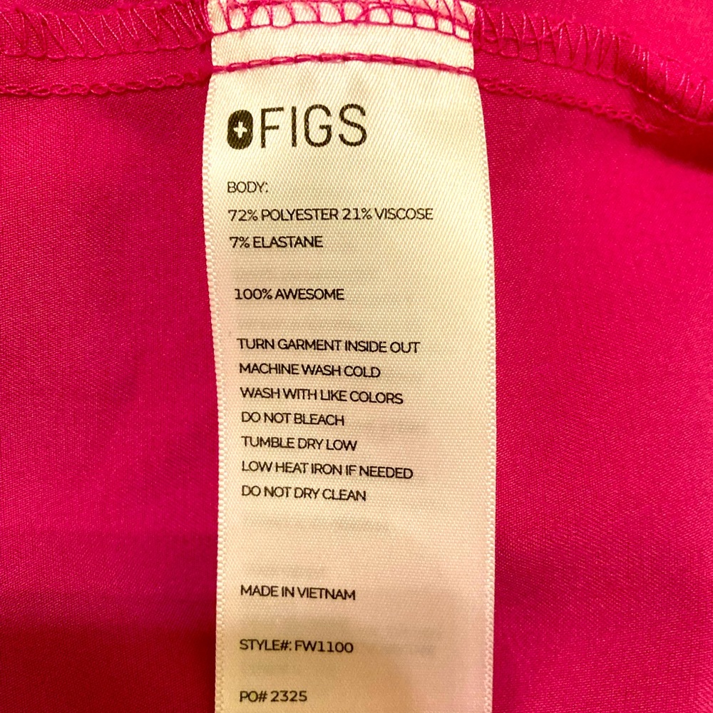 Figs Electric Orchid Pink Casma Three Pocket Scrub To… Gem